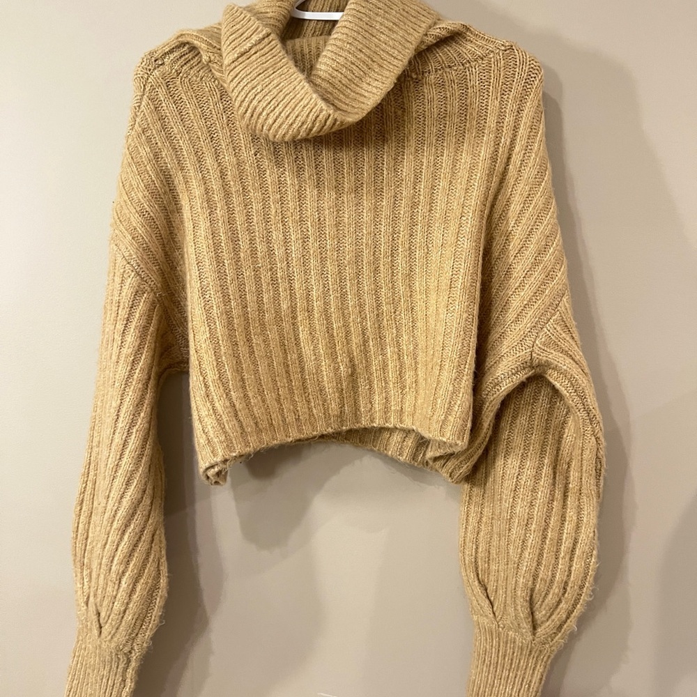 Ardene Camel Cowl Neck Sweater